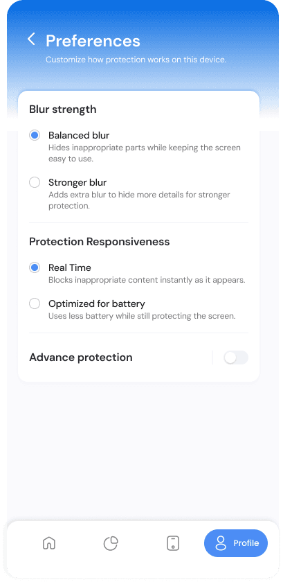 Customize Preferences
